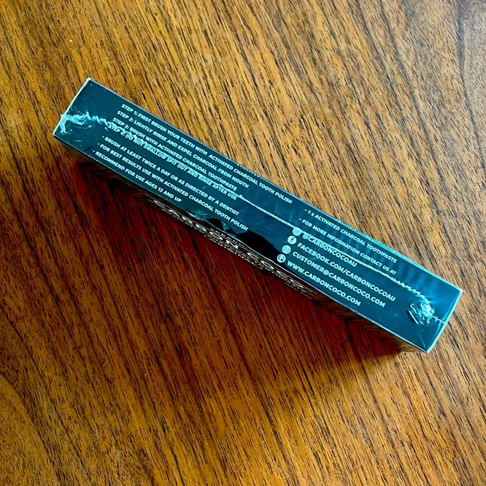 NWT Carbon COCO Spearmint Activated Charcoal Toothpaste - Picture 3 of 6